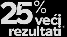 25% higher perfomance