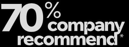 70% company recommend